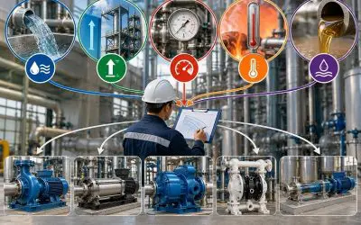 How to Select an Industrial Pump Based on Flow Rate, Head, Pressure, Temperature, and Viscosity