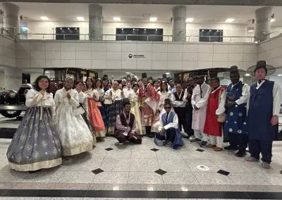 Gyeongbok Palace with Hanbok wearing