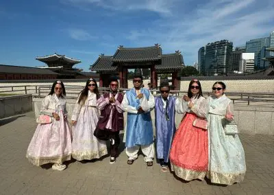 Gyeongbok Palace with Hanbok wearing