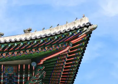Gyeongbok Palace with Hanbok wearing