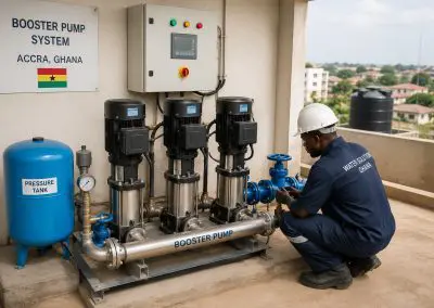 Booster Pumps in Ghana: Improving Water Pressure for Homes, Businesses, and Industries