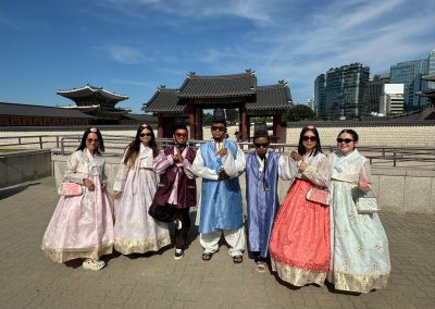 Gyeongbok Palace with Hanbok wearing