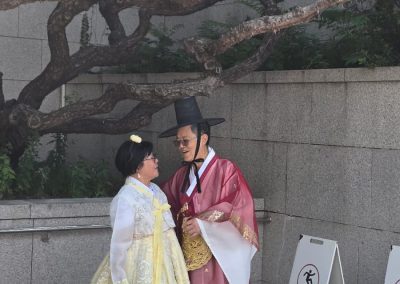 Gyeongbok Palace with Hanbok wearing