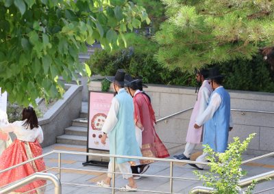 Gyeongbok Palace with Hanbok wearing