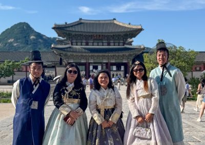 Gyeongbok Palace with Hanbok wearing