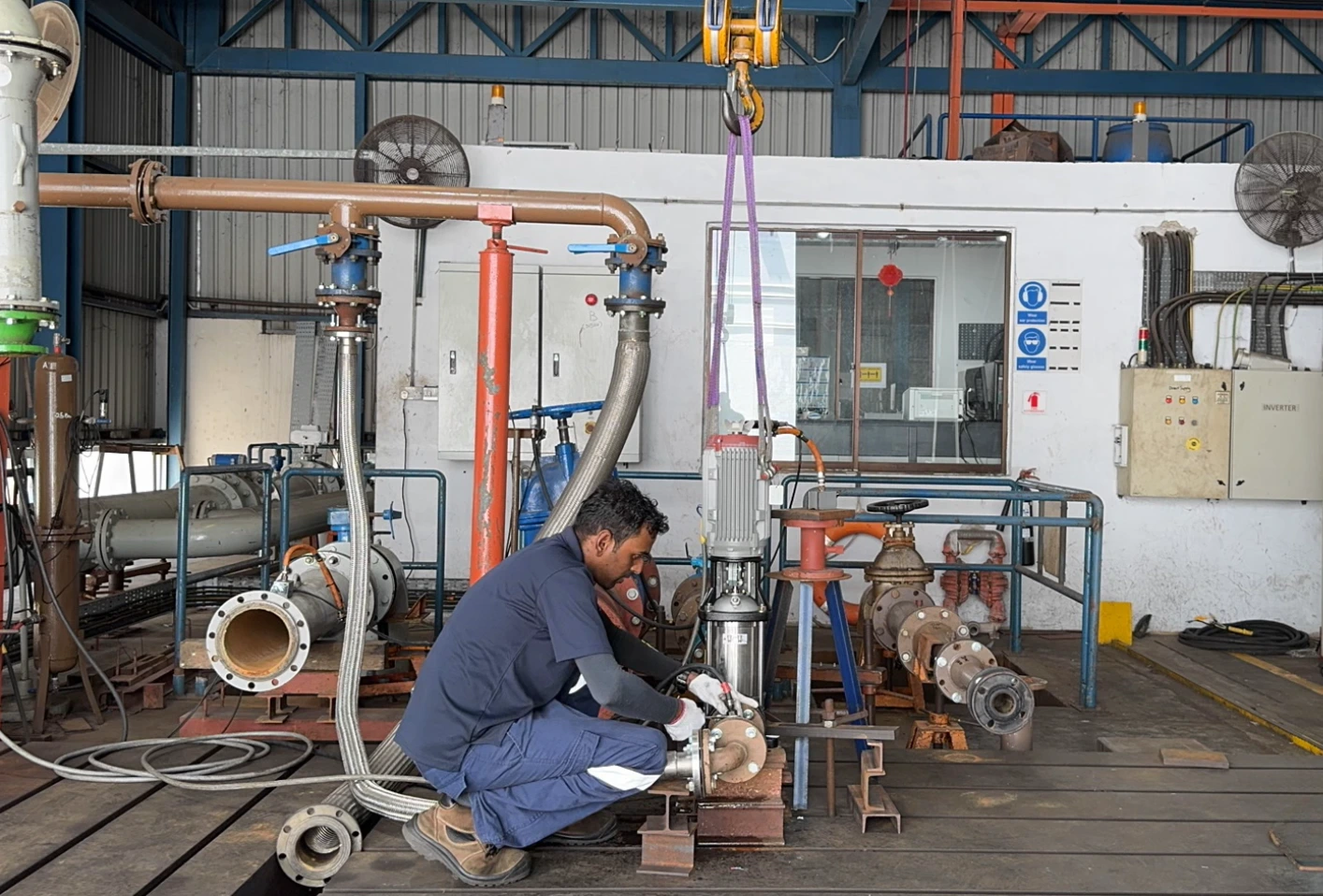 Inhouse pump testing