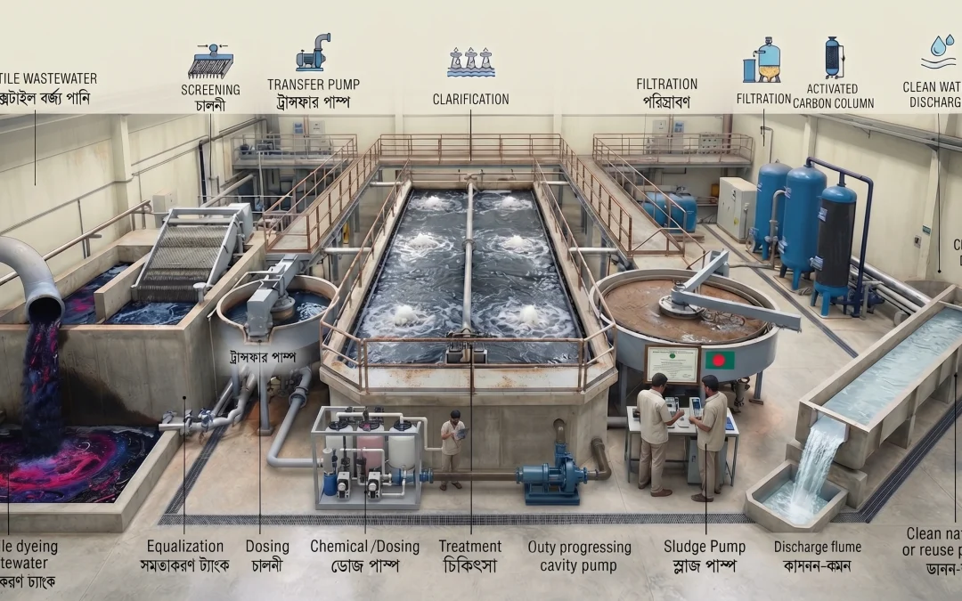 How to Select a Pump for Textile Wastewater Treatment Plants?