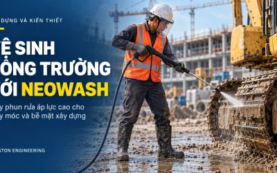 Máy phun rửa áp lực cao Neowash cho công trường và máy móc xây dựng