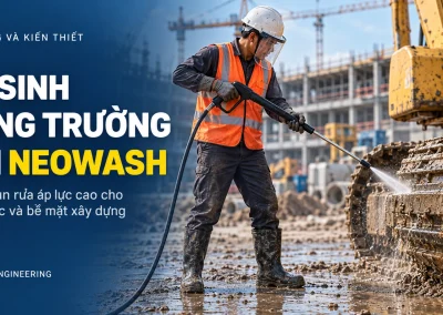 Máy phun rửa áp lực cao Neowash cho công trường và máy móc xây dựng