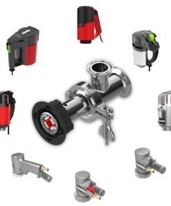 The compact pump for IBCs and storage tanks can be combined with different motors. (Copyright: FLUX)